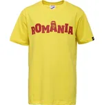 Dětské triko Joma FED. FUTBOL RUMANÍA 4TH REPLICA OPT G SHORT SLEEVE T-SHIRT JR 3XS Žlutá, Červená