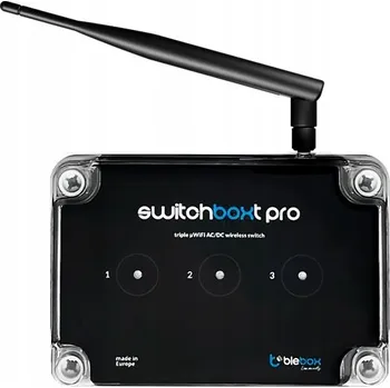 IP kamera BleBox switchBoxT PRO 3x bezpotenciálové relé WiFi s externí anténou