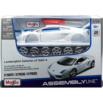 autíčko Lamborghini Gallardo LP560-4 Model ke Sestavení Maisto Assembly Line 1:24