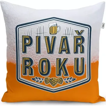 Polštář Sablio Polštář Pivař roku: 40x40 cm