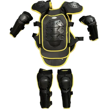 Chrániče hrudníku JUNIOR (vesta, lokty, holeně) Kipro velikosti M černo–žlutý (Chránič)