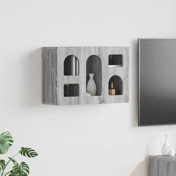 Policová skříň vidaXL Závěsná skříňka Šedá Sonoma 60 x 20 x 40 cm kompozitní dřevo