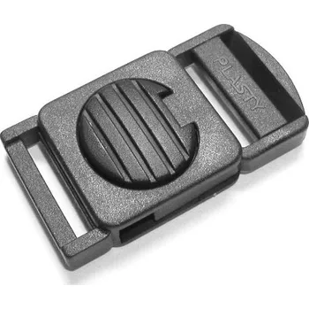 Vycvakávací spona 25, černá, PA6