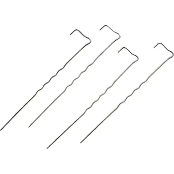 GTEX Ocelové kotvící skoby do země PROFI L 30cm × 4mm – balení 100 ks