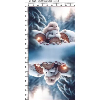 Panel- Taška/Vak Králíčci na sněhu