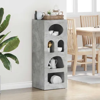 Příborník do zásuvky vidaXL Servírovací skříň Betonově šedá 40 x 35 x 100,5 cm