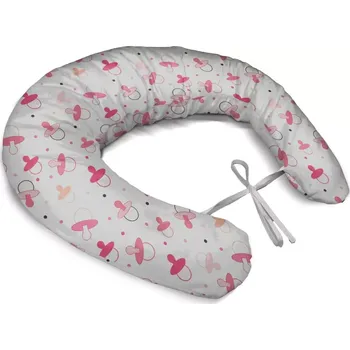 Polštář Sablio Těhotenský polštář Růžové dudlíky