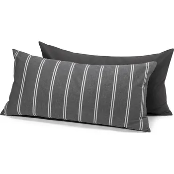 Povlak na polštářek 717262 - Tchibo - Povlaky na polštář z jemného flanelu - barva: šedá