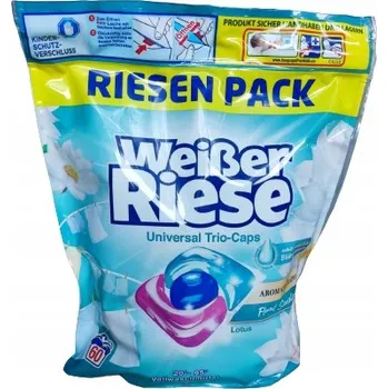 Kapsle na praní Weißer Riese Trio-Caps prací kapsle 60 ks z Německa