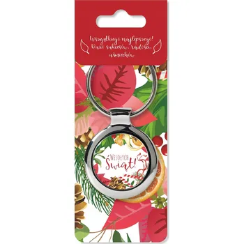 Přívěsek Na Klíče ze świątecznym napisem Wesołych Świąt na klíče DÁREK K VÁNOCŮM