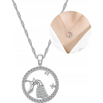 Náhrdelník Stříbrný dámský náhrdelník stříbro znamení zvěrokruhu vodnář stříbro o ryzosti 925