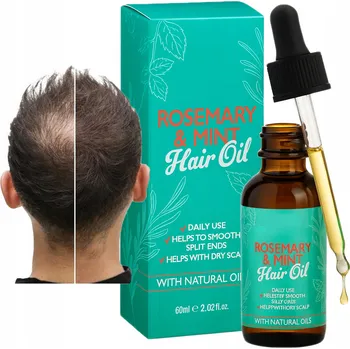 Vlasová regenerace Olejek rozmarynowy na włosy skórę głowy pro růst vlasů s rozmarýnem 60 Ml