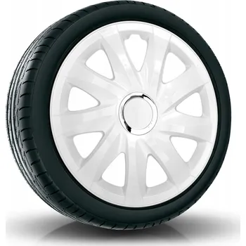 Poklice na kolo Puklice DRIFT 14” bílé pro Peugeot, Renault, Seat, 4 ks