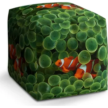 Taburet Sablio Taburet Cube Klaun očkatý: 40x40x40 cm