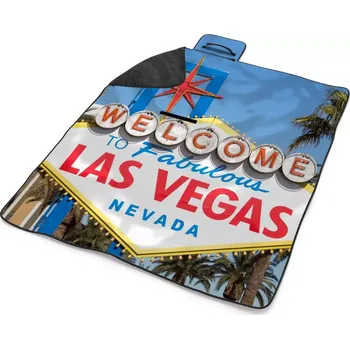 deka Sablio Plážová deka Welcome to Las Vegas: 200x140 cm