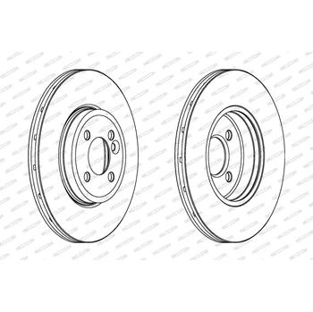 Brzdový kotouč Brzdový kotouč FERODO DDF1711C