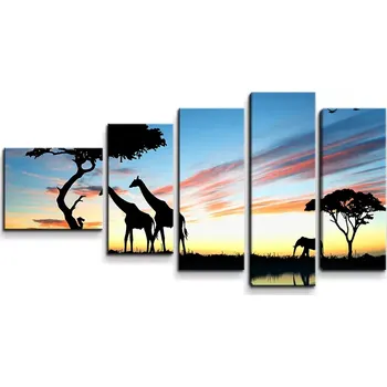 Obraz Sablio Obraz - 5-dílný Sahara - 100x60 cm