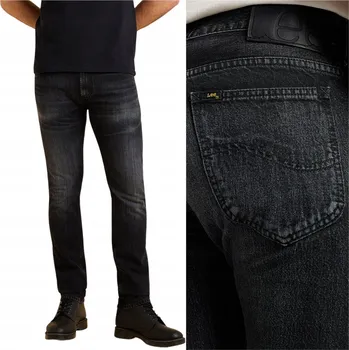 Pánské džíny Lee 101 RIDER SLIM JAPAN PREMIUM černé džíny slim střihu W32 L32