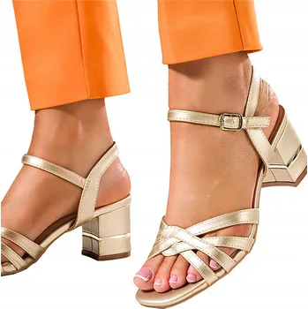 Dámské sandále Casu dámské sandály U24X13/PB podpatek blok, velikost 39