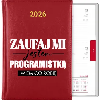Kalendář Knižní kalendář 2026 A5 červený