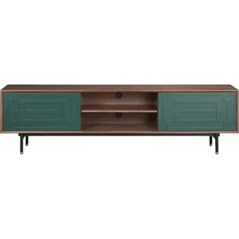 Televizní stolek TV stolek Stilig ST153 200 cm ořech/zelený