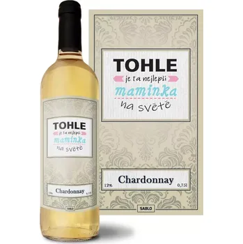 Víno Sablio Bílé víno Tohle je ta nejlepší maminka na světě: 0,75 l