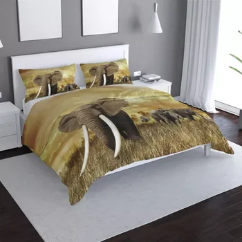 Povlečení Sablio Povlečení Slon Africký - 140x200 / 90x70