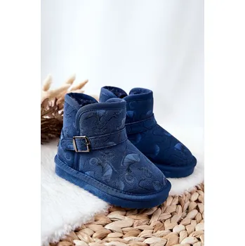 Dětská móda Dětské Kotníkové Boty Sněhule s Kožešinou Tmavě Modrá Kawai 35