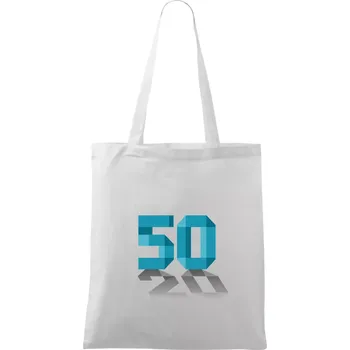 Nákupní taška Záleží na úhlu pohledu - 50 - Taška bavlněná - 42 x 38 cm ( Bílá )