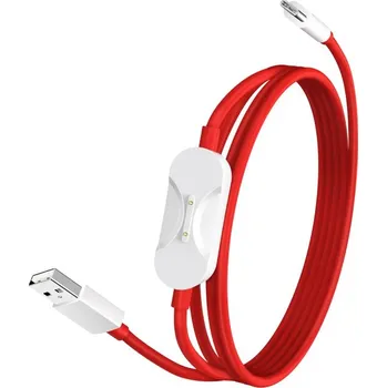 Datový kabel OnePlus SuperVooc 2v1 Datový Kabel 8A 1,2m červená