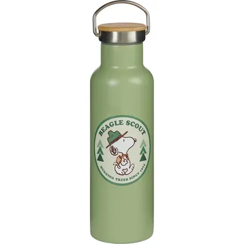 Termoska Butlers PEANUTS Láhev nerezová skaut 650 ml - zelená