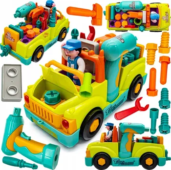 autíčko Hola Auto pro otáčení a roztáčení nářadí, dílna