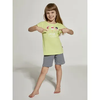 Dívčí pyžamo Dívčí pyžamo 787/91 COOL 2 KR 98-104 světle zelené