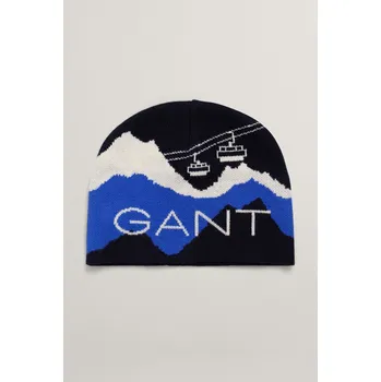 Kšiltovka ČEPICE 1-6 LET GANT GRAPHIC BEANIE EVENING BLUE