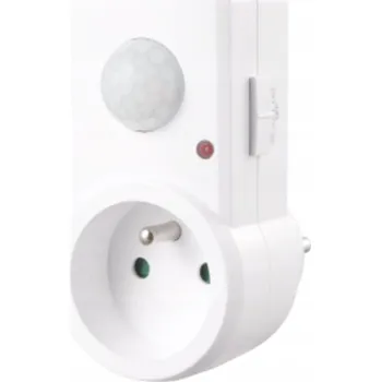 Pohybový senzor Ecolight bílý 300 W do zásuvky s dosahem 9 m