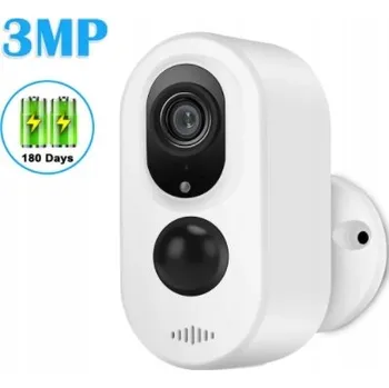 IP kamera IP kamera tubusová (bullet) ieGeek VENKOVNÍ wifi IP kamera s baterií 10400mAh, AUDIO 3 Mpx