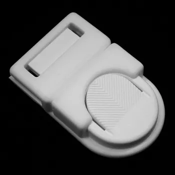 Aktovkový zámek malý kulatý, bílá, PP