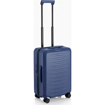PORSCHE DESIGN Roadster Hardcase Trolley S Kufr lehké kabinové skořepinové zavazadlo modré matné USB TSA (Lehký kabinový kufřík s USB portem, TSA zámkem, hladkými kolečky a ergonomickou teleskopickou rukojetí s více zarážkami.)