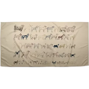 Osuška Sablio Ručník Psí plemena - 50x100 cm