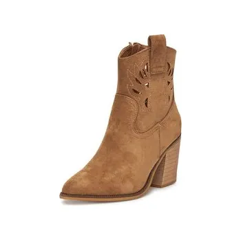 Dámské kozačky DeeZee Polokozačky 220565-1 Hnědá 41