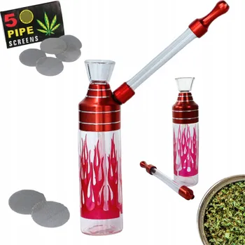 Čistič dýmky Mini Vodní Dýmka Bongo Chameleon + Ocelová Sítka