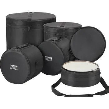 Obal pro bicí nástroj Vevor Sada obalů na bicí 22''/12''/13''/16''/14'', 1680d, 4.92 ft popruh