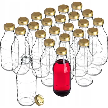 Láhev LÁHVE NA ŠŤÁVU SKLENĚNÉ ŠŤÁVY 0,33L SE ŠROUBOVACÍM UZÁVĚREM LÁHEV LIKÉRY SADA 24ks