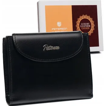 Peněženka Peterson dámská peněženka z pravé kůže, černá