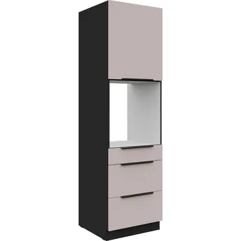 Kuchyňská linka Kuchyňská skříň ARONA - 60 DPS-210 3S 1F, Černá mat/Kašmír