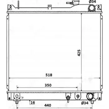 Chladič motoru NRF 53914 Chladič motoru, chlazení motoru