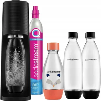 Výrobník sody Výrobník Sody SodaStream TERRA na vodu 2 lahve 1 l + malá láhev Borsuk 0,5 l