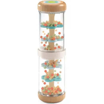 Hračka pro kojence Chrastítko DJECO Piti dešťové duhové