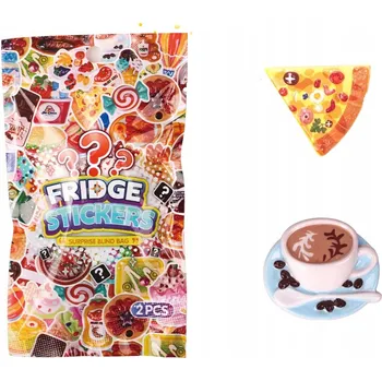 Dekorativní magnet Magnety Sáček Se 2 Kusy Barevné Magnety Na Ledničku Vzor Jídlo