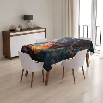 ubrus Sablio Ubrus Parní lokomotiva v kouzelné krajině - 130x170 cm